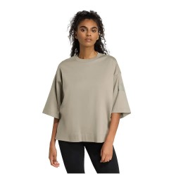 тениска,дамски,тениски,adidas,all,soft,lux,loose,short,sleeve,t,shirt,silver,pebble