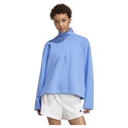 блуза,дамски,блузи,adidas,all,szn,soft,lux,half,zip,sweatshirt,blue