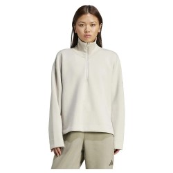 блуза,дамски,блузи,adidas,all,szn,soft,lux,half,zip,sweatshirt,wonder,alumina,(beige)