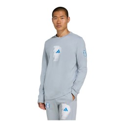 Тениска Adidas Jude Bellingham long sleeve T-shirt - Grey (Light Grey) тениска,мъжки,тениски,дамски,тениски,adidas,jude,bellingham,long,sleeve,t,shirt,grey,(light,grey)