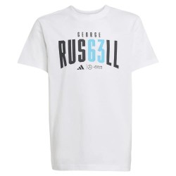Тениска Adidas Mercedes-AMG Petronas Formula One Team George Russell short sleeve T-shirt - White (White) тениска,детски,тениски,adidas,mercedes,amg,petronas,formula,one,team,george,russell,short,sleeve,t,shirt,white,(white)