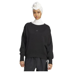 блуза,дамски,блузи,adidas,seasonal,essentials,3,stripes,sweatshirt,black