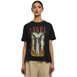 тениска,дамски,тениски,miss,tee,angel,short,sleeve,t,shirt,multicolor,(black)