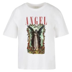 тениска,дамски,тениски,miss,tee,angel,short,sleeve,t,shirt,white,(multicolor)