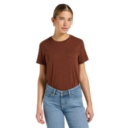 тениска,дамски,тениски,lee,perfect,short,sleeve,t,shirt,luxe,brown,(brown)