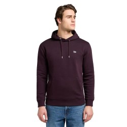 суичър,мъжки,пуловери,lee,plain,hoodie,deep,wine,(purple)
