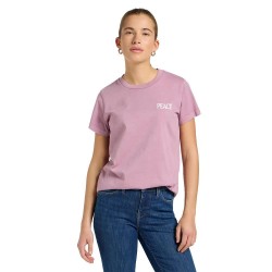 Тениска Lee Small Graphic 1 short sleeve T-shirt - Pink (Plumberry) тениска,мъжки,тениски,дамски,тениски,lee,small,graphic,1,short,sleeve,t,shirt,pink,(plumberry)