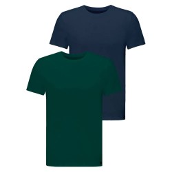 тениска,мъжки,тениски,lee,twin,short,sleeve,t,shirt,2,pairs,jade,forest,mood,indigo,(green,blue)