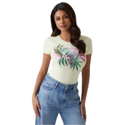 тениска,дамски,тениски,guess,w5gi07j1314,short,sleeve,t,shirt,pastel,lime,(green)