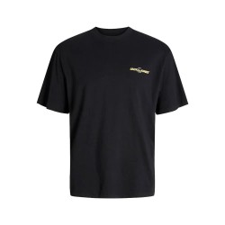 тениска,мъжки,тениски,jack,&,jones,bradley,graphic,short,sleeve,t,shirt,black,yellow,(black)