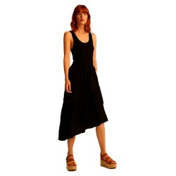 рокля,дамски,поли,и,рокли,&,me,aine,sleeveless,long,dress,black,(black)