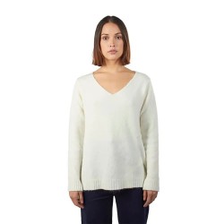 блуза,дамски,пуловери,дамски,плетени,дрехи,&,me,elena,v,neck,sweater,beige,(white)