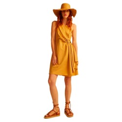 рокля,дамски,поли,и,рокли,&,me,luana,sleeveless,short,dress,brown,(brown)