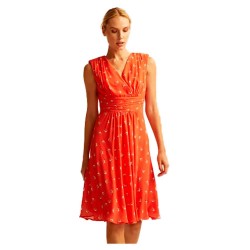 рокля,дамски,поли,и,рокли,&,me,rosi,sleeveless,short,dress,orange,(orange)