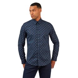риза,с,дълъг,ръкав,мъжки,ризи,ben,sherman,68058,long,sleeve,shirt,blue