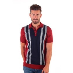 блуза,с,яка,мъжки,блузи,с,яка,ben,sherman,mod,stripe,short,sleeve,polo,red
