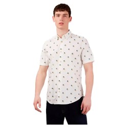 риза,с,къс,ръкав,мъжки,ризи,ben,sherman,66670,short,sleeve,shirt,white