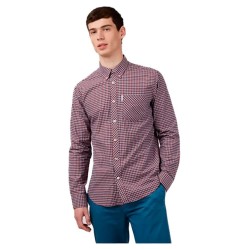 риза,с,дълъг,ръкав,мъжки,ризи,ben,sherman,signature,gingham,long,sleeve,shirt,red