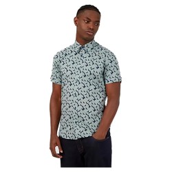риза,с,къс,ръкав,мъжки,ризи,ben,sherman,66669,short,sleeve,shirt,grey