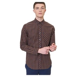 карирана,риза,мъжки,ризи,ben,sherman,signature,house,check,long,sleeve,shirt,brown