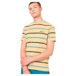 тениска,мъжки,тениски,ben,sherman,collegiate,stripe,short,sleeve,t,shirt,yellow