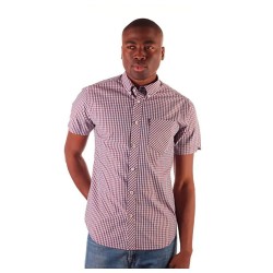 риза,с,къс,ръкав,мъжки,ризи,ben,sherman,signature,core,gingham,short,sleeve,shirt,multicolor,(pink)