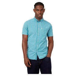 риза,с,къс,ръкав,мъжки,ризи,ben,sherman,signature,core,gingham,short,sleeve,shirt,blue,022,(blue)