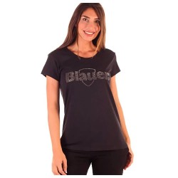 тениска,дамски,тениски,blauer,21sbldh02389,005707,short,sleeve,t,shirt,black,(black)