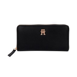 портфейли,и,портмонета,tommy,hilfiger,aw0aw17266,woman,wallet,black,(black)