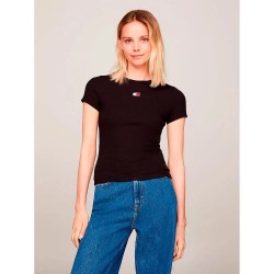 тениска,дамски,тениски,tommy,hilfiger,dw0dw17881,short,sleeve,t,shirt,black