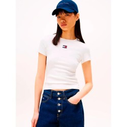 тениска,дамски,тениски,tommy,hilfiger,dw0dw17881,short,sleeve,t,shirt,white