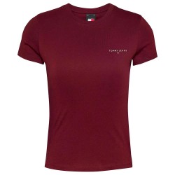 тениска,дамски,тениски,tommy,hilfiger,dw0dw18785,short,sleeve,t,shirt,red,(garnet)