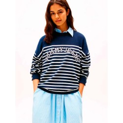 блуза,дамски,блузи,tommy,hilfiger,dw0dw20251,sweatshirt,blue