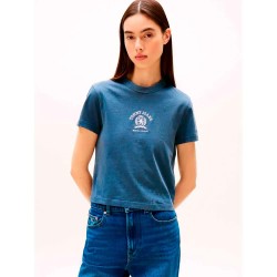 тениска,дамски,тениски,tommy,hilfiger,dw0dw20317,short,sleeve,t,shirt,blue