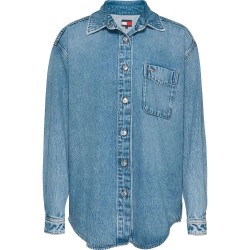 риза,с,дълъг,ръкав,дамски,блузи,дамски,ризи,tommy,hilfiger,dw0dw20365,denim,long,sleeve,shirt,blue