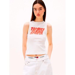 тениска,дамски,тениски,tommy,hilfiger,dw0dw21339,sleeveless,t,shirt,white