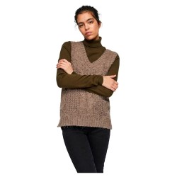 потник,дамски,пуловери,дамски,плетени,дрехи,vero,moda,briella,knitted,vest,brown