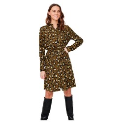 рокля,дамски,поли,и,рокли,vero,moda,isa,long,sleeve,midi,dress,green