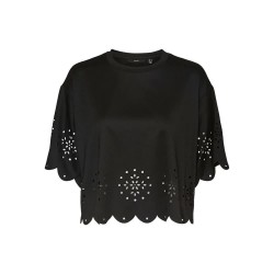 дамски,блузи,дамски,ризи,vero,moda,tora,short,sleeve,blouse,black,(black)
