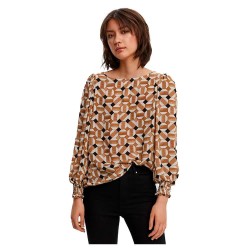 дамски,блузи,дамски,ризи,vero,moda,ulja,long,sleeve,blouse,brown,(brown)
