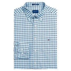 риза,с,дълъг,ръкав,мъжки,ризи,gant,oxford,gingham,long,sleeve,shirt,blue