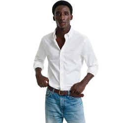 риза,с,дълъг,ръкав,мъжки,ризи,gant,oxford,pinpoint,long,sleeve,shirt,white