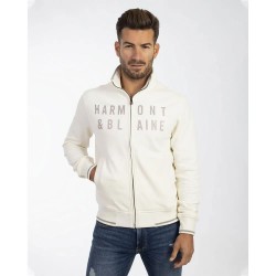 блуза,мъжки,пуловери,harmont,&,blaine,frk160021261,full,zip,sweatshirt,white,(beige)