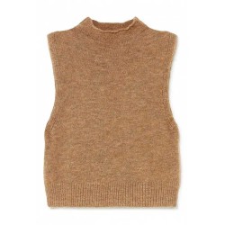 потник,дамски,пуловери,дамски,плетени,дрехи,mus&bombon,jaspe,knitted,vest,brown