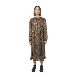 рокля,дамски,поли,и,рокли,second,female,erna,long,sleeve,long,dress,brown,(orange)