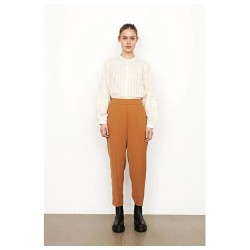 панталони,дамски,панталони,second,female,garbo,pants,brown,orange,(blue)