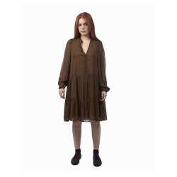 рокля,дамски,поли,и,рокли,second,female,severine,long,sleeve,dress,brown,(green)