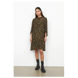 рокля,дамски,поли,и,рокли,second,female,simone,3,4,sleeve,dress,green,(multicolor)
