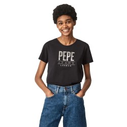 тениска,дамски,тениски,pepe,jeans,blancas,short,sleeve,t,shirt,black,(black)