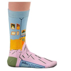 чорапи,дамски,чорапи,sock,affairs,van,gogh,the,bedroom,socks,pink,(multicolor)
